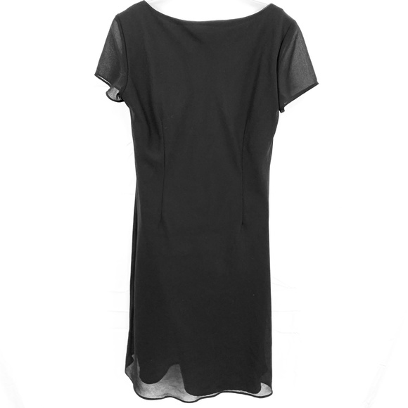 R&K ORIGINALS Lined Little Black Dress LBD sz 12 - Picture 7 of 16